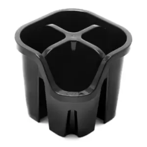 Image of Addis Cutlery Utensil Drainer Caddy With 4 Compartments, Black