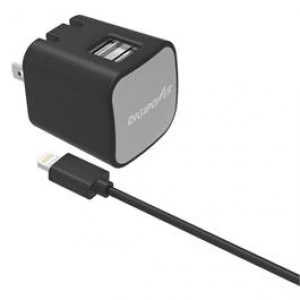 Image of DigiPower 2.4AMP Dual USB Wall Charger with Lightning Cable