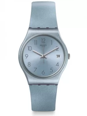 Image of Swatch Azulbaya Blue Rubber Strap Watch GL401