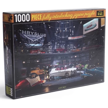 Image of Fallout Chryslus Showroom Jigsaw Puzzle - A Quiet Night