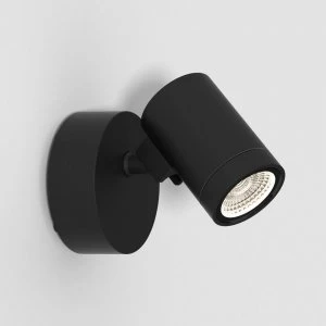 Image of Single Spot LED Outdoor Spotlight Textured Black IP65
