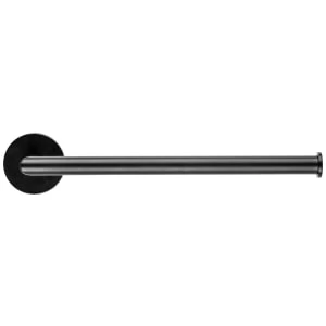 Image of Croydex Flexi-Fix Epsom Bathroom Towel Bar - Matt Black