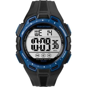 Image of Timex TW5K94700 Mens Marathon Watch with Resin Strap BlackBlue