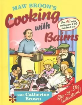 Image of Maw Broons cooking with bairns by Catherine Brown