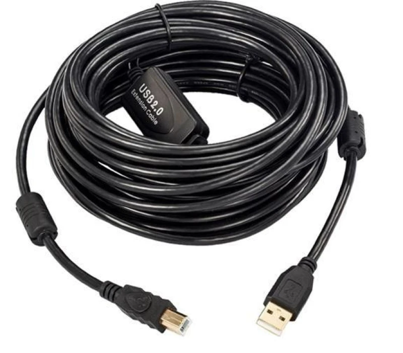 Image of Microconnect USBAB5B-ACTIVE USB cable USB 2.0 5m USB A USB B Black