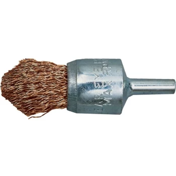Image of Kennedy - 24MM Pointed End Decarbonising Brushes Brass Coated Steel - Crimped Wire