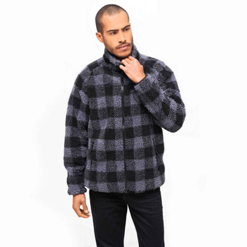 Image of Brandit Fleece Jacket Between-seasons Jacket Black grey XL Men