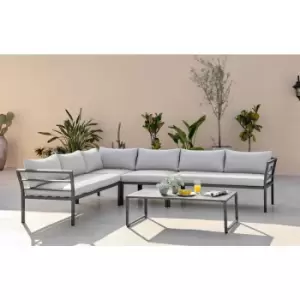 Image of Montenegro Outdoor Sofa Set 6 Seat Grey