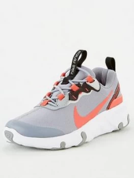 Image of Nike Renew Element 55 Childrens Trainers - Grey/Red, Size 11