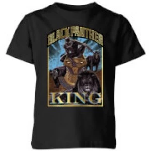 Image of Marvel Black Panther Homage Kids T-Shirt - Black - 7-8 Years