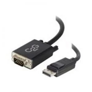 Image of C2G 2m DisplayPort Male to VGA Male Adapter Cable - Black
