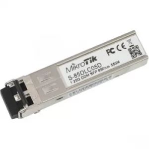 Image of MikroTik 1.25G, 850nm Dual LC connector, 550m, MM, DDMI