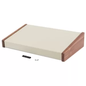 Image of Hammond 1456PH1WHCWW Sloped Case 217x356x83.5mm Wood/Aluminium Wal...