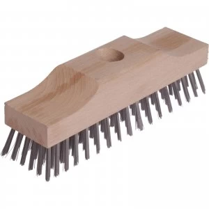 Image of Lessmann Stiff Wire Bristle Broom Head 9"