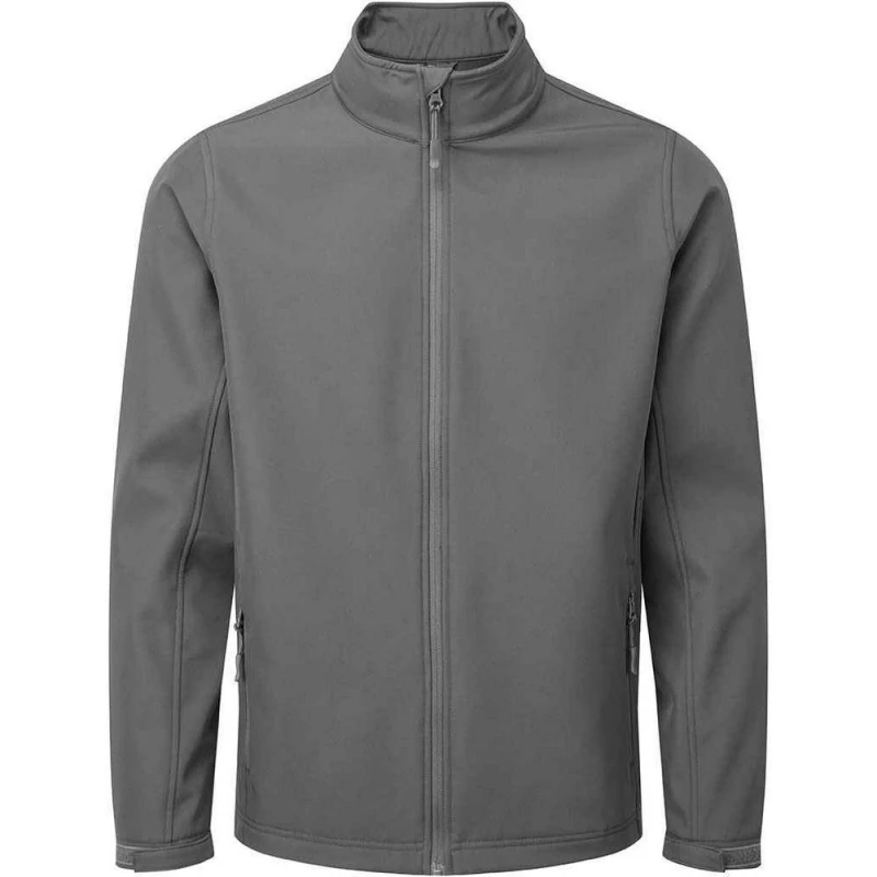 Image of Premier Premier Men Wind Resistant Soft Shell Jacket in Dark Grey Size: Small Dark Grey S Male 5063238301559