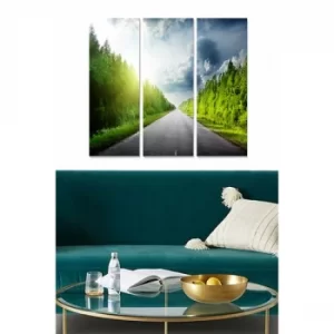 Image of MDF93596767 Multicolor Decorative MDF Painting (3 Pieces)