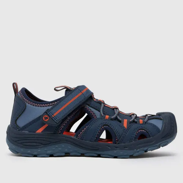 Image of Merrell navy multi hydro 2 Boys Junior sandals Navy Multi UK 10 (EU 29)