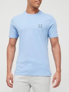 Image of Hugo Boss Tales Chest Logo T-Shirt Pastel Blue Size L Men