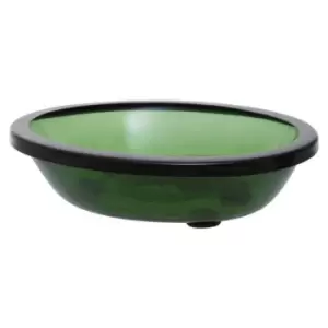 Image of Interiors By Ph Glass Soap Dish - Green