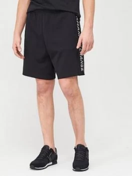 Image of Armani Exchange Taping Logo Jersey Shorts Black Size S Men