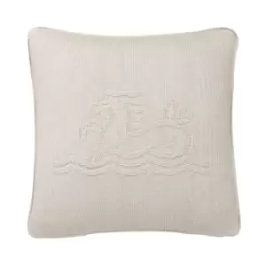 Image of Bedeck of Belfast Signature Knit Cushion 45cm x 45cm, Linen