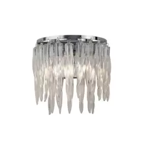 Image of Tropez Wall Lamp 2 Light G9 Polished Chrome/Glass