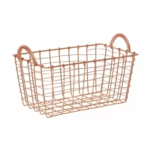 Image of Vertex Copper Plated Recangular Storage Basket