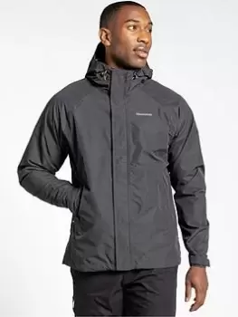 Image of Craghoppers Orion Waterproof Hooded Jacket - Black Pepper, Black Pepper Size M Men