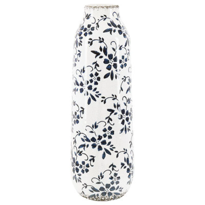 Image of Beliani Flower Vase Mulai Stoneware 35cm White