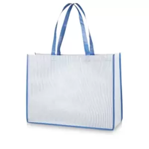 Image of Bullet Stripy Shopper (One Size) (Blue)
