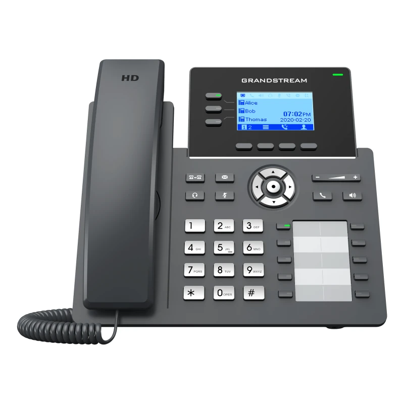 Image of Grandstream Networks GRP2604P IP phone Black 3 lines LCD
