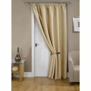 Image of Emma Barclay Blackout Pencil Pleat Curtains Cali 66 X 84 Beige
