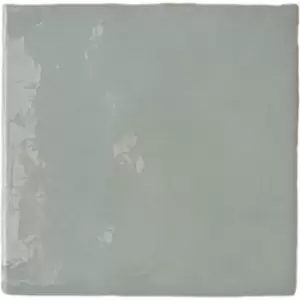 Image of Teal Shaded Effect Wall Tile 13.2 x 13.2cm - Sombra