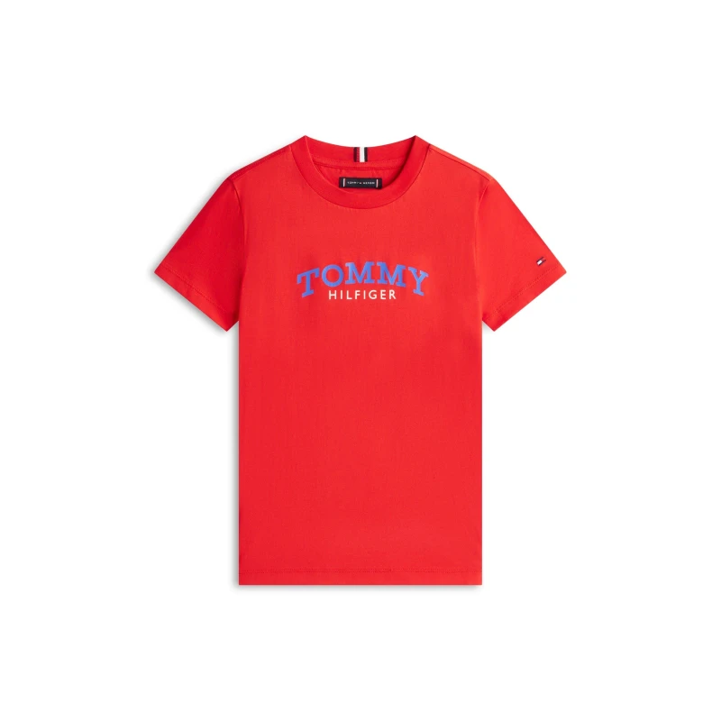 Image of Tommy Hilfiger Kids Mono T-Shirt Rapid Red male 14Y
