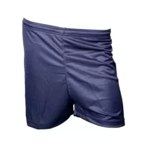 Image of Precision Unisex Adult Micro-Stripe Football Shorts (S) (Navy)