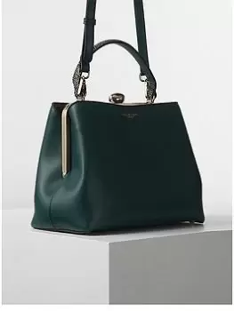 Image of Luella Grey Luella Grey Louisa Framed Tote - Petrol, Black, Women