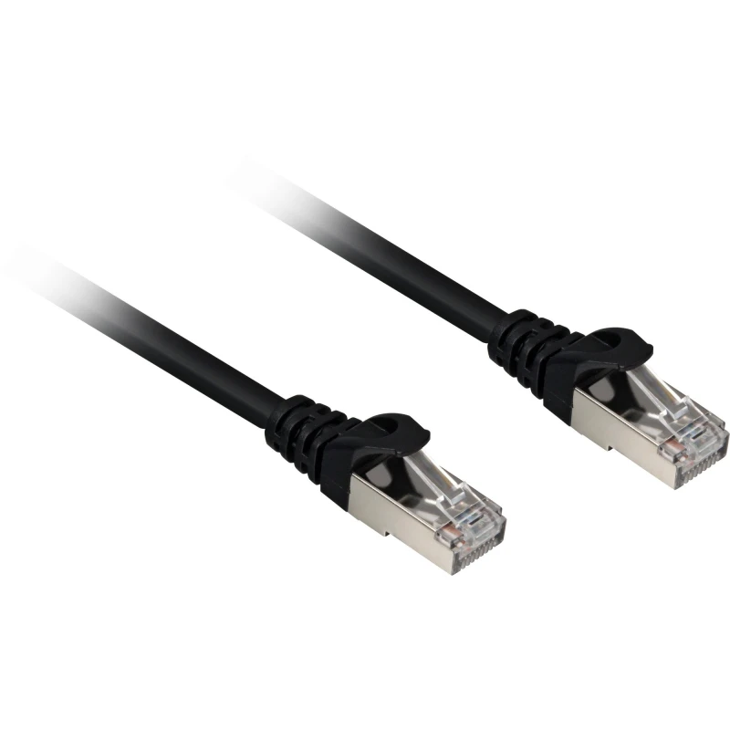Image of Sharkoon Cat.6a SFTP networking cable Black 0.5 m Cat6a S/FTP (S-STP)