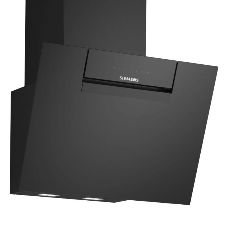 Image of Siemens IQ-300 LC67KFN60B WiFi Connected 60cm Angled Chimney Cooker Hood - Black