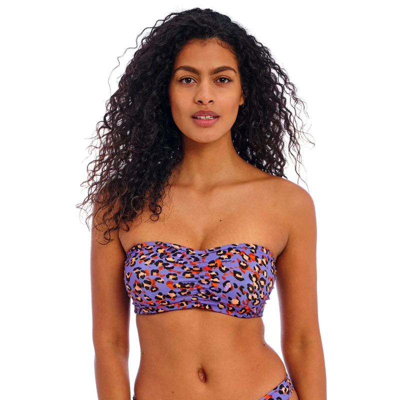 Image of Womens swimsuit top Freya Santiago nights Violet Female 85E