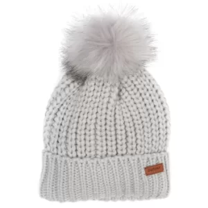 Image of Barbour Womens Saltburn Beanie Ice White One