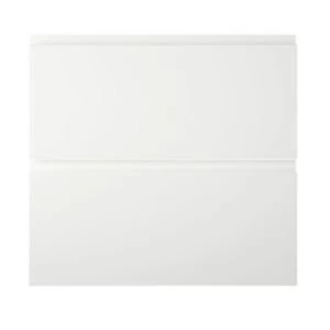 Image of Cooke Lewis Appleby High Gloss White Tower drawer front W600mm Set of 2