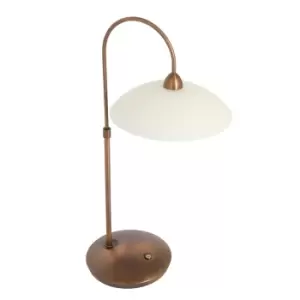 Image of Sovereign Classic Table Lamp with Shades Bronze Brushed