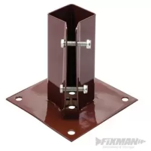 Image of Fixman 721033 Bolt Down Post Shoe, 100X100Mm