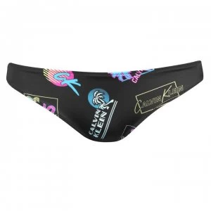 Image of Calvin Klein Wave Classic Bikini Bottoms - Multi