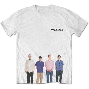 Image of Weezer - Blue Album Unisex Medium T-Shirt - White