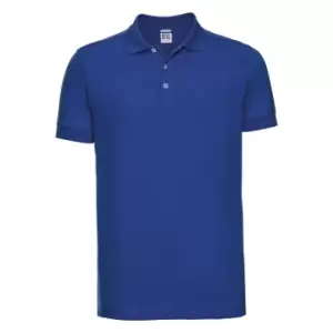 Image of Russell Mens Stretch Short Sleeve Polo Shirt (XL) (Bright Royal)