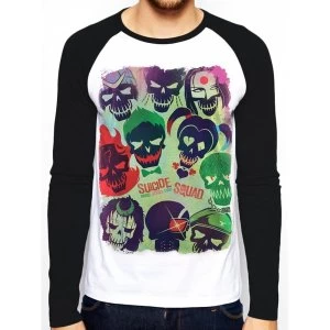 Image of Suicide Squad - Poster Unisex Small T-Shirt - White
