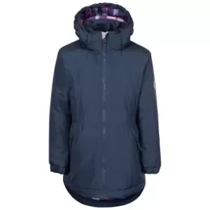 Image of Trespass Girls Bertha Waterproof Jacket (7-8 Years) (Navy)