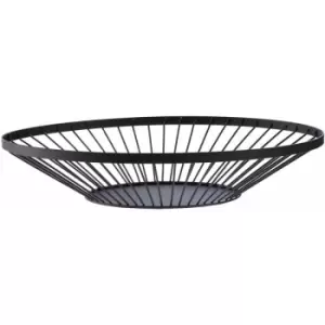 Image of Flat Fruit Basket with Matte Black Frame - Premier Housewares
