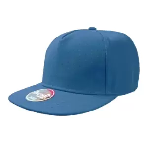 Image of Atlantis Flat Visor 5 Panel Cap (Pack of 2) (One Size) (Royal)